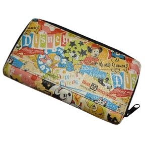 Disney Multicolor Character Collage Wallet